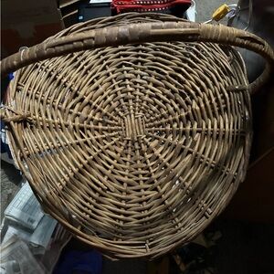 Woven Round Decorative Basket - Brown